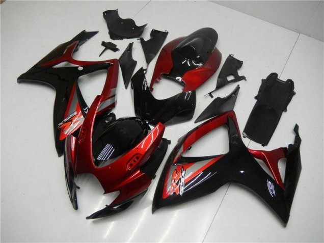 Buy 2006-2007 Red Black Suzuki GSXR 600/750 Motor Bike Fairings Canada