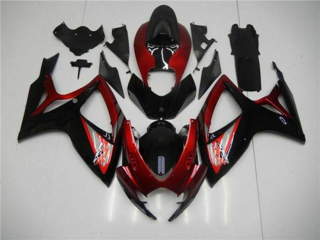 Buy 2006-2007 Red Black Suzuki GSXR 600/750 Motor Bike Fairings Canada