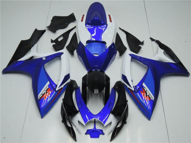 Buy 2006-2007 White Blue Suzuki GSXR 600/750 Motorcyle Fairings Canada
