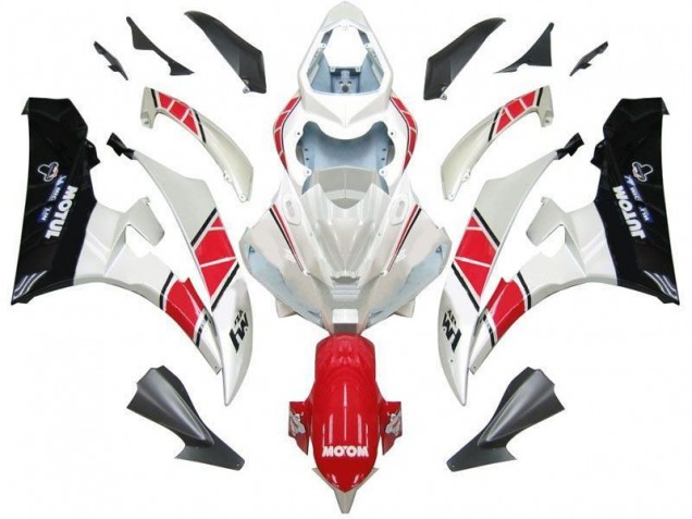 Buy 2006-2007 White Red Black Yamaha YZF R6 Bike Fairings Canada Buy 2006-2007 White Red Black Yamaha YZF R6 Bike Fairings Canada