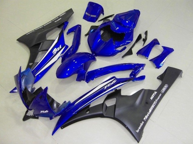 Buy 2006-2007 Blue Black Yamaha YZF R6 Motorcyle Fairings Canada