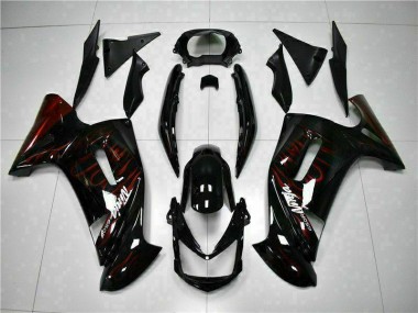 Buy 2006-2008 Red Flame Kawasaki EX650 Motorcycle Fairing Canada