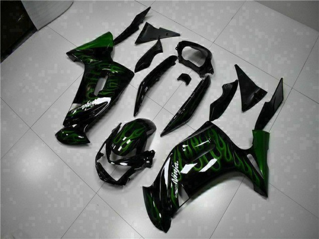 Buy 2006-2008 Green Flame Kawasaki EX650 Motorcycle Fairing Kits Canada