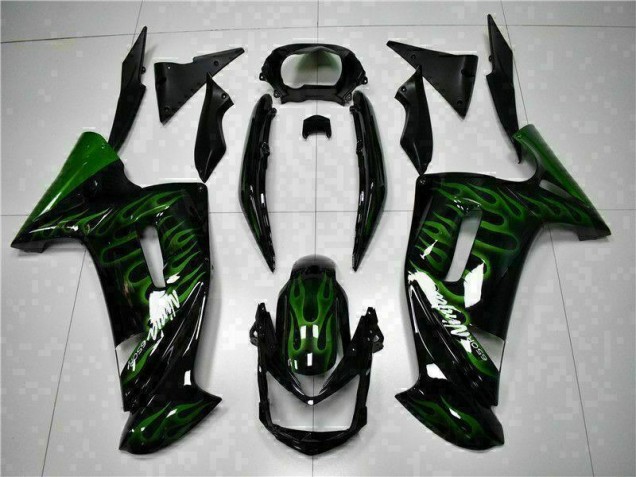 Buy 2006-2008 Green Flame Kawasaki EX650 Motorcycle Fairing Kits Canada