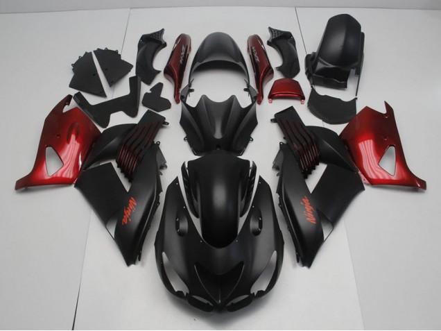 Buy 2006-2011 Matte Black and Red Kawasaki ZX14R ZZR1400 Motorcycle Fairing Kit Canada Buy 2006-2011 Matte Black and Red Kawasaki ZX14R ZZR1400 Motorcycle Fairing Kit Canada