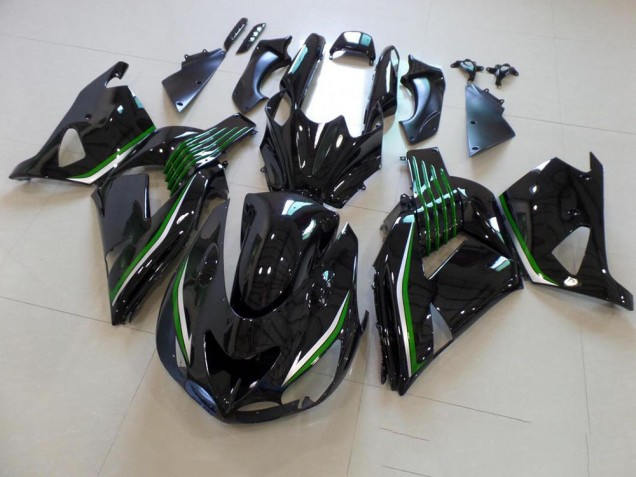 Buy 2006-2011 Glossy Black with Green Line Kawasaki ZX14R ZZR1400 Motor Bike Fairings Canada Buy 2006-2011 Glossy Black with Green Line Kawasaki ZX14R ZZR1400 Motor Bike Fairings Canada