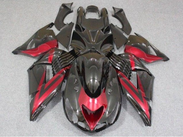 Buy 2006-2011 Black Red Kawasaki ZX14R ZZR1400 Bike Fairings Canada Buy 2006-2011 Black Red Kawasaki ZX14R ZZR1400 Bike Fairings Canada
