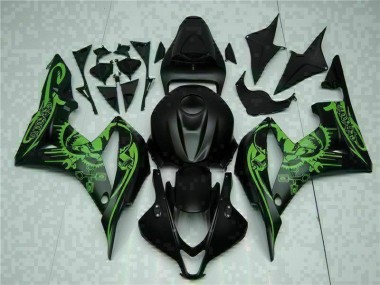 Buy 2007-2008 Black Green Honda CBR600RR Motorcycle Fairing Kits Canada