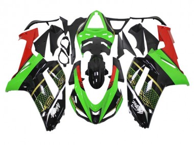 Buy 2007-2008 Green Black Kawasaki ZX6R Motorcycle Fairing Kit Canada