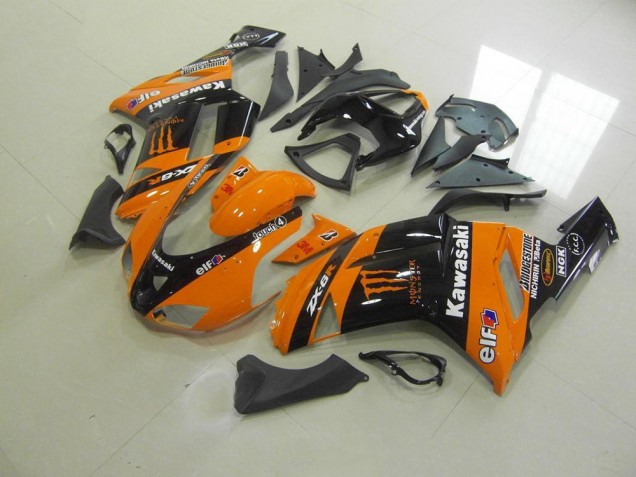 Buy 2007-2008 Orange Monster Kawasaki ZX6R Motor Fairings Canada Buy 2007-2008 Orange Monster Kawasaki ZX6R Motor Fairings Canada
