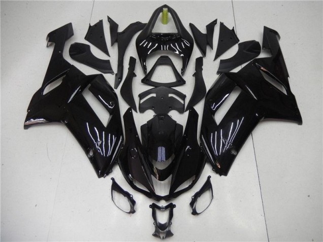 Buy 2007-2008 Glossy Black Kawasaki ZX6R Motorcycle Bodywork Canada