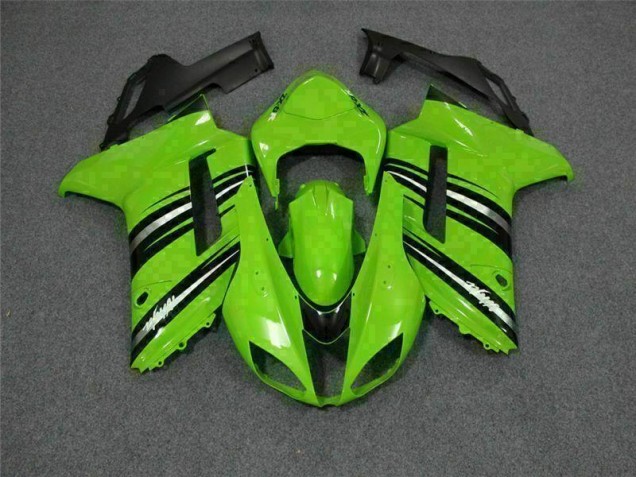 Buy 2007-2008 Green Black Kawasaki ZX6R Motorcycle Fairings Kit Canada Buy 2007-2008 Green Black Kawasaki ZX6R Motorcycle Fairings Kit Canada