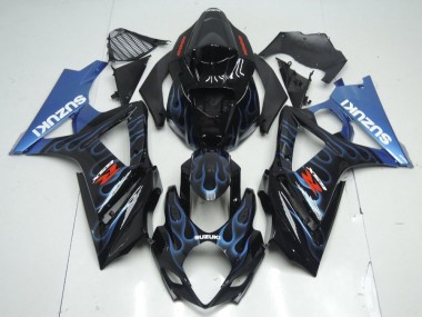 Buy 2007-2008 Black Blue Flame Suzuki GSXR 1000 K7 Motorcycle Fairing Kit Canada
