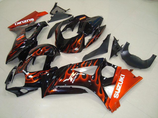 Buy 2007-2008 Orange Flame Suzuki GSXR 1000 K7 Motorbike Fairing Kits Canada Buy 2007-2008 Orange Flame Suzuki GSXR 1000 K7 Motorbike Fairing Kits Canada