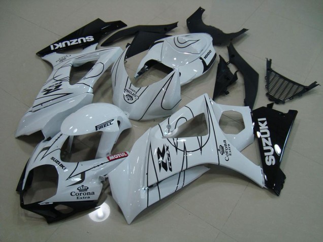 Buy 2007-2008 White Corona Suzuki GSXR 1000 K7 Replacement Fairings Canada