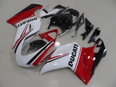 Buy 2007-2014 Red White Black Ducati 848 1098 1198 Bike Fairing Kit Canada
