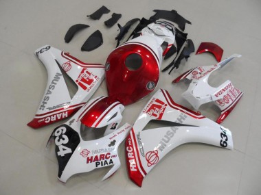 Buy 2008-2011 White Red HARC Pro PIAA 634 Honda CBR1000RR Motor Fairings Canada