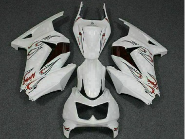 Buy 2008-2012 White Red Kawasaki EX250 Motorcylce Fairings Canada