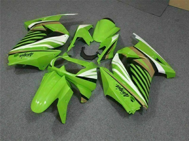 Buy 2008-2012 Green White Black Ninja Kawasaki EX250 Replacement Motorcycle Fairings Canada Buy 2008-2012 Green White Black Ninja Kawasaki EX250 Replacement Motorcycle Fairings Canada