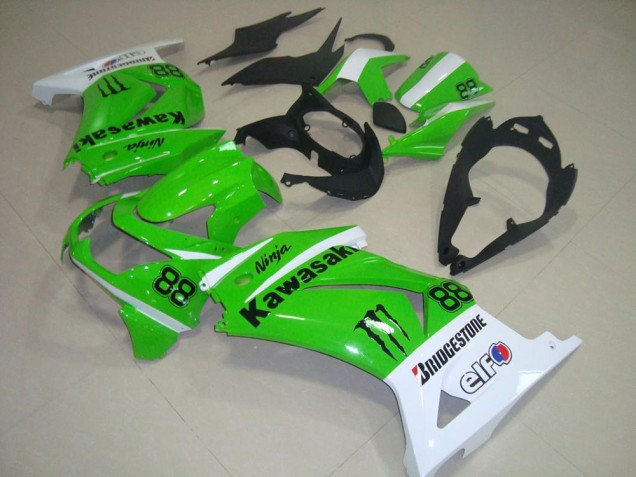 Buy 2008-2012 Green and White Kawasaki ZX250R Bike Fairing Canada Buy 2008-2012 Green and White Kawasaki ZX250R Bike Fairing Canada