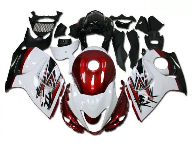 Buy 2008-2019 White Red Suzuki GSXR 1300 Hayabusa Motorcycle Fairings Kits Canada Buy 2008-2019 White Red Suzuki GSXR 1300 Hayabusa Motorcycle Fairings Kits Canada