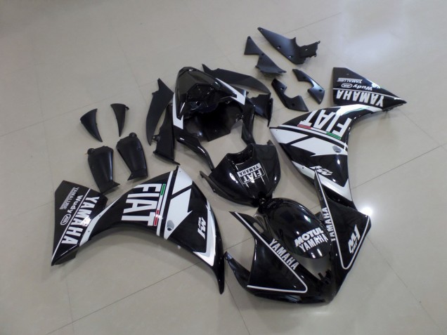 Buy 2009-2011 Black White Fiat Yamaha YZF R1 Motorcycle Fairing Kit Canada Buy 2009-2011 Black White Fiat Yamaha YZF R1 Motorcycle Fairing Kit Canada