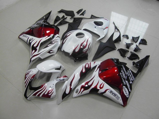 Buy 2009-2012 Red Black Flame Honda CBR600RR Motor Bike Fairings Canada