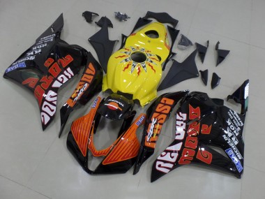 Buy 2009-2012 Yellow Rossi Race Honda CBR600RR Motorcycle Fairings Kits Canada