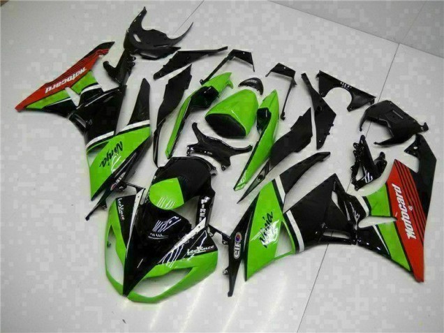 Buy 2009-2012 Green Black Red Kawasaki ZX6R Bike Fairing Canada Buy 2009-2012 Green Black Red Kawasaki ZX6R Bike Fairing Canada