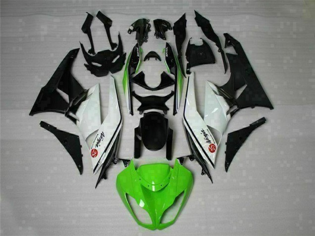 Buy 2009-2012 Green Black White 25 Kawasaki ZX6R Bike Fairings Canada