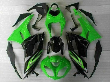 Buy 2009-2012 Green Black Kawasaki ZX6R Motorbike Fairing Canada