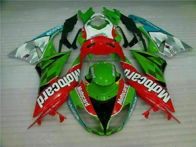 Buy 2009-2012 Red Green Motocard Kawasaki ZX6R Replacement Motorcycle Fairings Canada Buy 2009-2012 Red Green Motocard Kawasaki ZX6R Replacement Motorcycle Fairings Canada