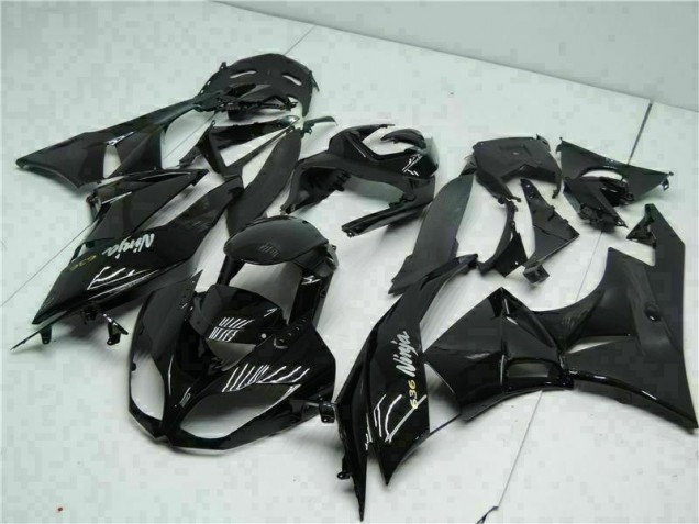 Buy 2009-2012 Black White Ninja 636 Kawasaki ZX6R Moto Fairings Canada
