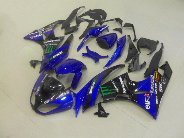 Buy 2009-2012 Blue Monster Kawasaki ZX6R Bike Fairing Kit Canada Buy 2009-2012 Blue Monster Kawasaki ZX6R Bike Fairing Kit Canada