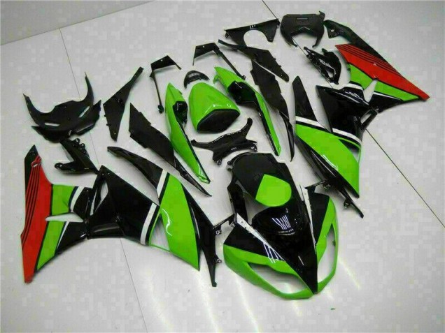 Buy 2009-2012 Black Green Red Kawasaki ZX6R Bike Fairing Kit Canada Buy 2009-2012 Black Green Red Kawasaki ZX6R Bike Fairing Kit Canada