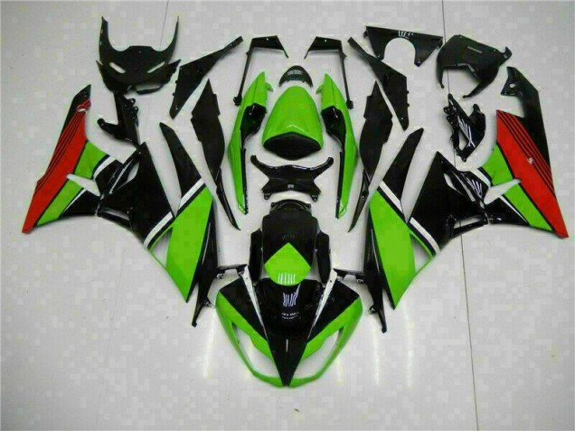 Buy 2009-2012 Black Green Red Kawasaki ZX6R Bike Fairing Kit Canada Buy 2009-2012 Black Green Red Kawasaki ZX6R Bike Fairing Kit Canada