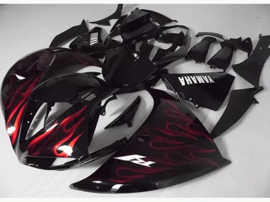 Buy 2012-2014 Red Black Flame Yamaha YZF R1 Motorcycle Fairing Kits Canada