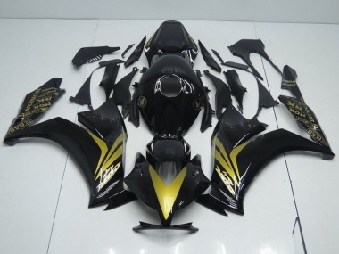 Buy 2012-2016 Glossy Black and Gold Honda CBR1000RR Replacement Fairings Canada