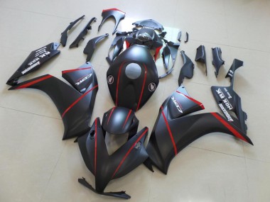 Buy 2012-2016 Matte Bladk with Red Stripe Honda CBR1000RR Motorcycle Fairings Kits Canada
