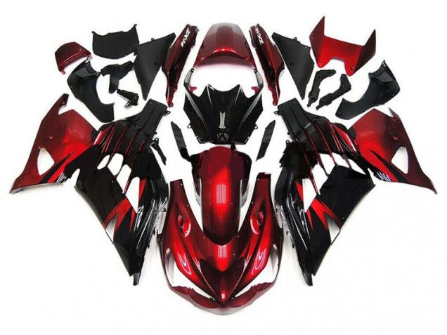 Buy 2012-2021 Red Black Kawasaki ZX14R ZZR1400 Motorbike Fairings Canada