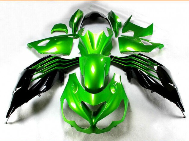 Buy 2012-2021 Black Green Kawasaki ZX14R ZZR1400 Motorcycle Replacement Fairings Canada