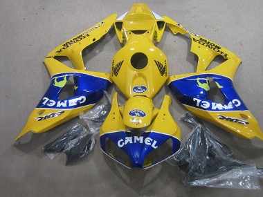 Buy 2006-2007 Yellow Blue Camel Honda CBR1000RR Motorcyle Fairings Canada
