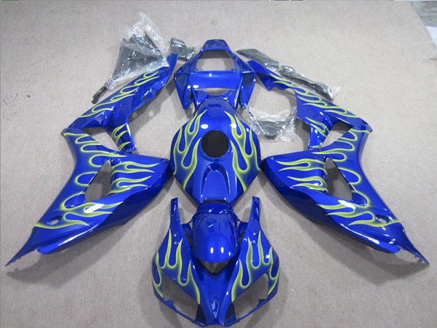Buy 2006-2007 Blue Green Flame Honda CBR1000RR Motorcycle Fairings Canada Buy 2006-2007 Blue Green Flame Honda CBR1000RR Motorcycle Fairings Canada
