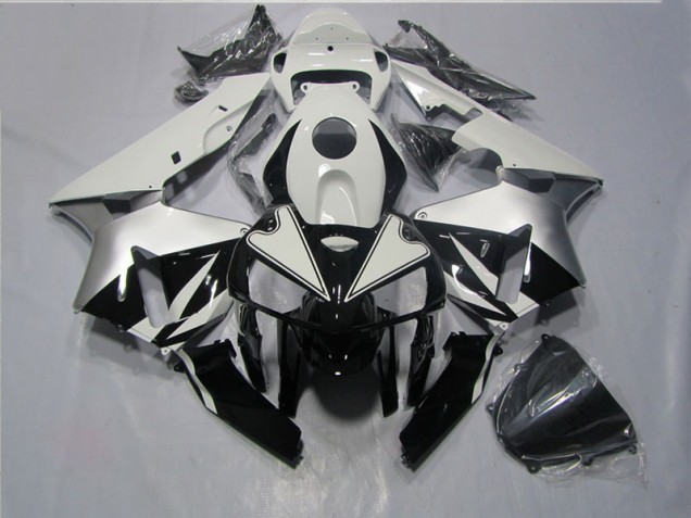 Buy 2005-2006 Black White Honda CBR600RR Motorcycle Fairings Canada Buy 2005-2006 Black White Honda CBR600RR Motorcycle Fairings Canada