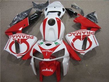 Buy 2005-2006 Red White PRAMAC Honda CBR600RR Bike Fairing Kit Canada
