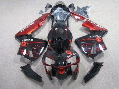 Buy 2005-2006 Black Red BACARDI Honda CBR600RR Motorcycle Fairings Canada