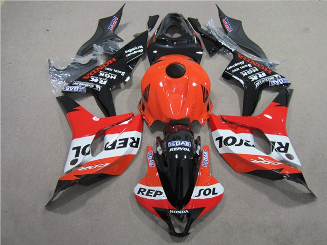 Buy 2007-2008 Orange Black Repsol Honda CBR600RR Bike Fairing Kit Canada