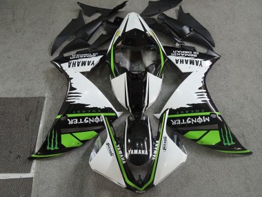Buy 2007-2008 Black White Monster Pizzoli Honda CBR600RR Motorcycle Fairings Canada