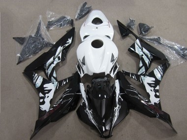 Buy 2007-2008 Black White Honda CBR600RR Motorcycle Fairings Canada