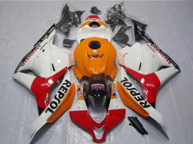 Buy 2009-2012 White Orange Black Repsol Honda CBR600RR Motorcycle Fairing Kit Canada